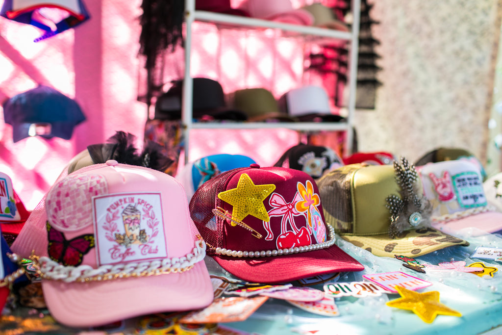 Pumpkin Spice Pink Hat ONE OF A KIND