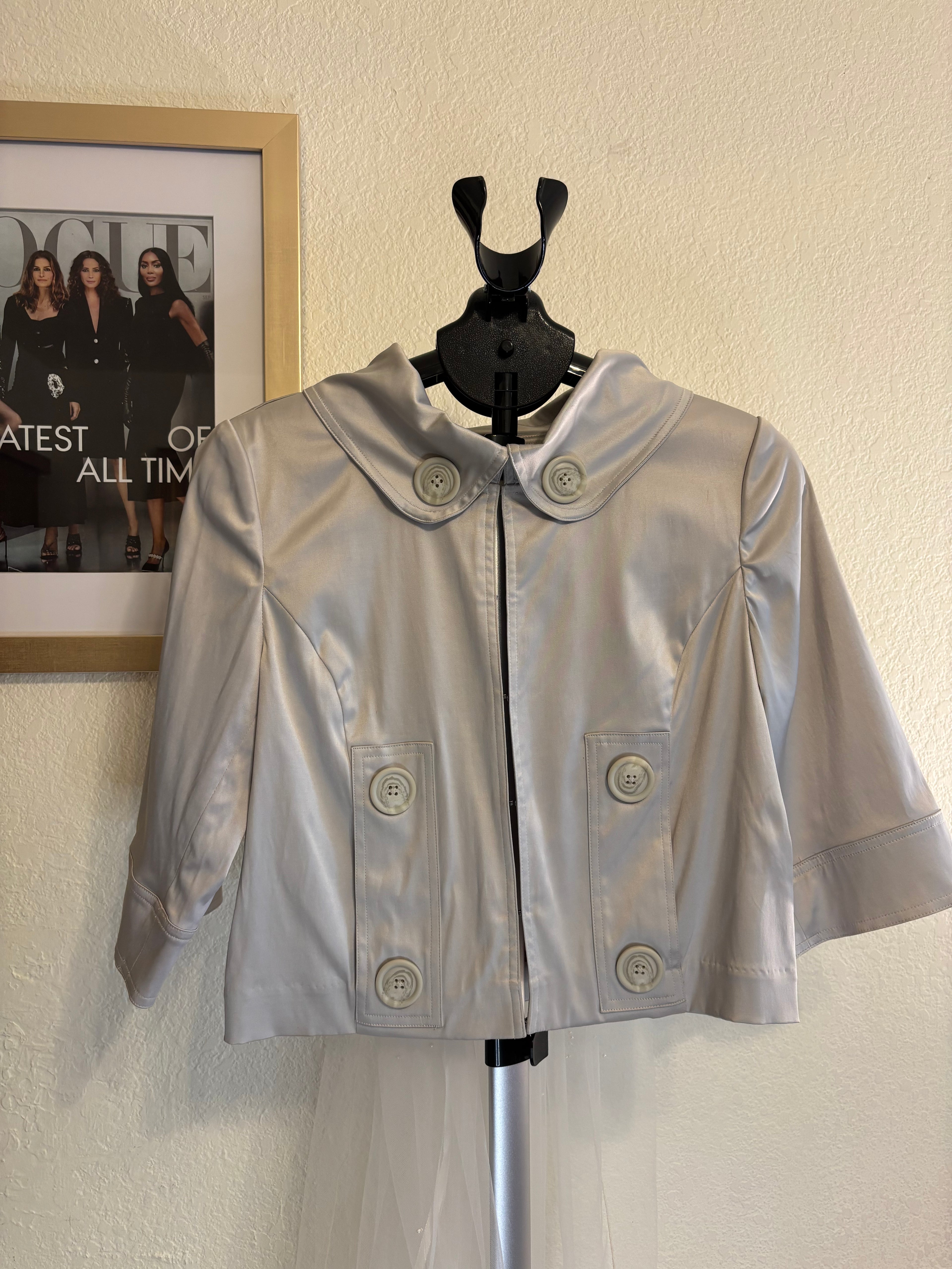 Bridal Queen Jacket with attached Veil