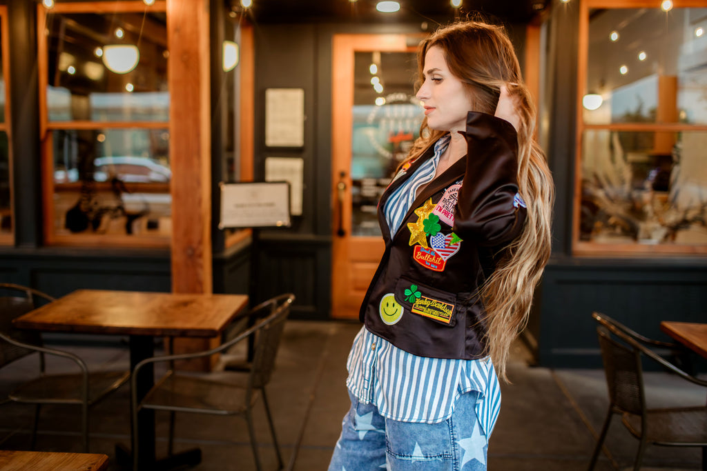 Race Car Driver Satin Black Jacket