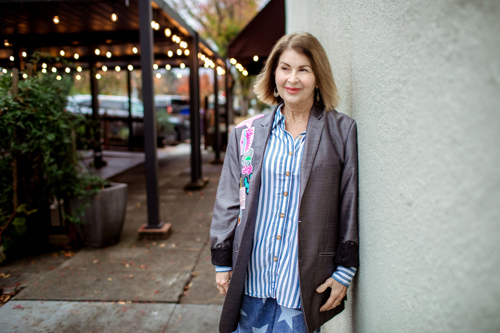 Silvery Grey Big Blazer